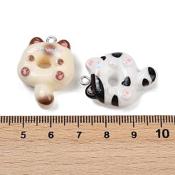 Подвески из смолы в форме кошачьего пончика&nbsp;X-RESI-Z034-03P