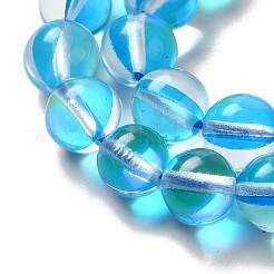 Круглые синтетические лунные камни&nbsp;G-M210-8mm-10