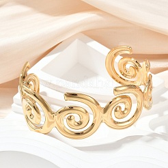 Браслеты-манжеты из нержавеющей стали Vortex 304&nbsp;BJEW-L610-15G