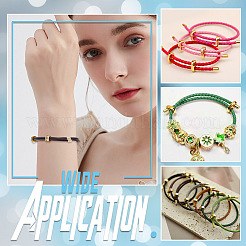 160 шт. 4 латунных наконечника для шнура&nbsp;KK-NB0004-15