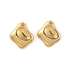 Pendientes de botón de acero inoxidable 304&nbsp;EJEW-O004-07G