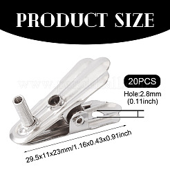 20 шт. железных зажимов типа «крокодил»&nbsp;FIND-TA0008-56