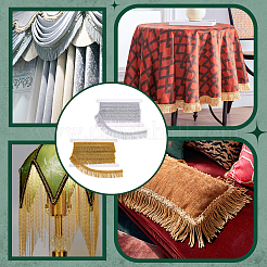 9.2 ярд двухцветных полиэстеровых лент с кисточками&nbsp;OCOR-GA0002-18