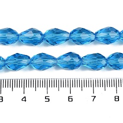 Fili di perle di vetro di giada imitazione trasparente&nbsp;GLAA-N005-T6mm-D17
