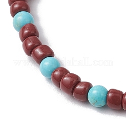 2 шт. 2 стиля браслеты из натурального магнезита BJEW-JB11833