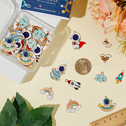 Подвески из сплава эмали 40шт 10 стиля&nbsp;ENAM-SC0003-64