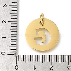 Placcatura ionica (ip) ciondoli in acciaio inossidabile 304&nbsp;STAS-M074-01G-G