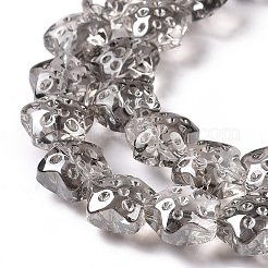 Прозрачные стеклянные бусины гальваническим пряди&nbsp;LS-GLAA-C025-01A