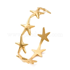 Браслеты-манжеты из нержавеющей стали 304 для женщин&nbsp;LS-BJEW-F491-01G-06