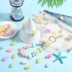 60 шт. Непрозрачные акриловые бусины&nbsp;FIND-SC0012-60