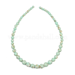 Fili di perline graduate assemblate in turchese sintetico e conchiglie marine&nbsp;GG-CBA2AE1-A07-C