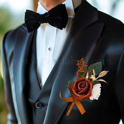 Свадебный корсаж из пенопласта для жениха и невесты AJEW-WH0695-020