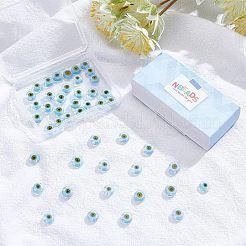 1 нить бусины лэмпворк ручной работы от сглаза LAMP-NB0001-69