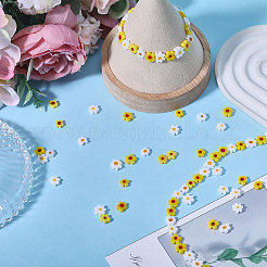 150шт 2 вида цветов ручной работы из стеклянных бусин Миллефиори&nbsp;LAMP-CA0001-14