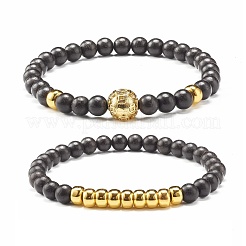 Набор браслетов из деревянных бусин&nbsp;BJEW-JB07019