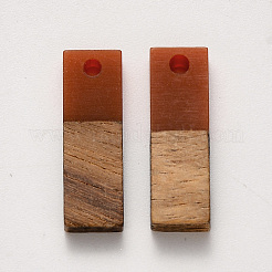 Pendentifs en bois de résine et de noyer&nbsp;RESI-S358-B-79P