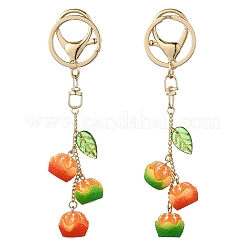 Оранжевый брелок из смолы&nbsp;KEYC-YW00139-01