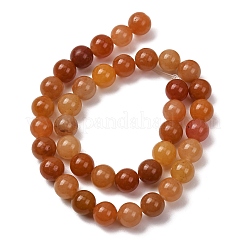 Chapelets de perles en aventurine rouge naturelle&nbsp;G-H067-A02-10MM