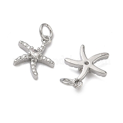 Латунные микропаве прозрачные подвески с фианитом&nbsp;KK-H256-14P