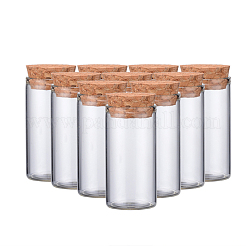 Пустые бутылки с небольшим стеклянным пробком AJEW-WH0035-03-3x6cm