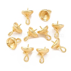 Покрытие стойки латунь микро проложить прозрачный кубический цирконий чашки колышки поручни ZIRC-L098-048G