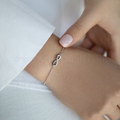 S925 silbernes Zirkon-Armband in 8-Form&nbsp;JF0394