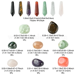 15шт 15 стиля бусины из натуральных смешанных драгоценных камней G-FS0005-81