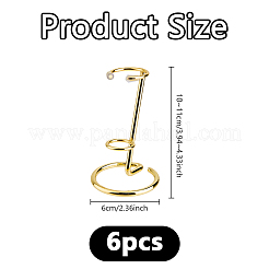 6 espositore per sfere di cristallo in lega&nbsp;DJEW-DC0001-23G