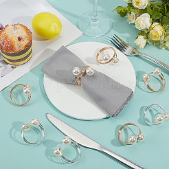 40 шт. 2-х цветные железные кольца для салфеток&nbsp;AJEW-NB0008-09