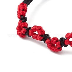 Браслеты из нейлоновой плетеной нити для женщин BJEW-JB11375