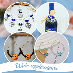 100 шт. 316 хирургическая нержавеющая сталь винные бокалы кольца подвески&nbsp;STAS-BBC0003-17B