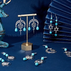 DIY-Set zur Herstellung von Mond- und Stern-Ohrringen&nbsp;DIY-SC0018-38