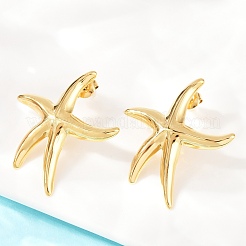 Серьги-гвоздики из нержавеющей стали 304&nbsp;EJEW-K310-01G