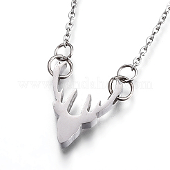 Не тускнеющие подвески из нержавеющей стали 304&nbsp;NJEW-O109-01P