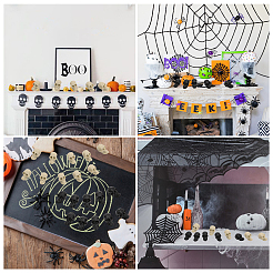 120 шт. 2-х цветные пластиковые бусины на Хэллоуин KY-CA0001-45