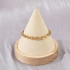 Браслеты-цепочки из нержавеющей стали 304 для женщин&nbsp;BJEW-Z143-25G