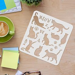 Пластиковые многоразовые шаблоны трафаретов для рисования DIY-WH0172-294