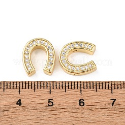 Латунные микро проложить кубического циркония бусы KK-K408-12G