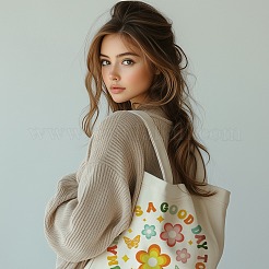 Холщовые женские сумки-шопперы ABAG-WH0056-007