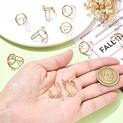 10 шт. регулируемые латунные кольца&nbsp;RJEW-CJ0001-01G