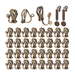 Латунные клипсы серьги FIND-PH0002-54A