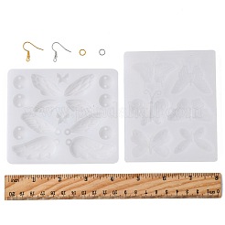 2 шт. 2 вида силиконовых форм для украшения в виде бабочек своими руками DIY-FS0010-05