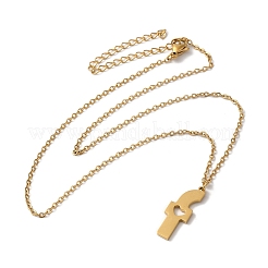Colliers pendentifs en acier inoxydable 304&nbsp;LS-NJEW-H036-02G-F