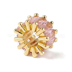 Стойки обшивки латунь микро проложить кубического циркония бусы KK-C019-01G