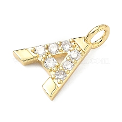 Латунные микропаве прозрачные подвески с фианитом&nbsp;KK-I476-01G