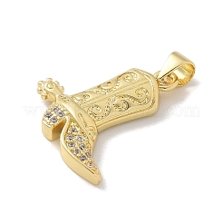 Colgante micropavé cubic zirconia de latón&nbsp;X-KK-M300-30G