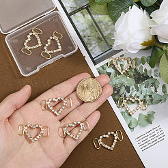 8 шт. латунное украшение для обуви из хрустальных страз&nbsp;FIND-HY0004-89S