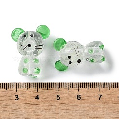 Светящиеся нити бус лэмпворк ручной работы&nbsp;LAMP-Z007-03C