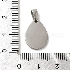 Ciondoli con targhetta vuota stampata in acciaio inossidabile 304 anti-ossidazione&nbsp;STAS-B053-04P