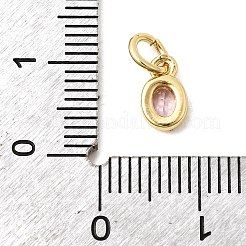 Latón charms de circonio cúbico&nbsp;KK-G554-02A-03